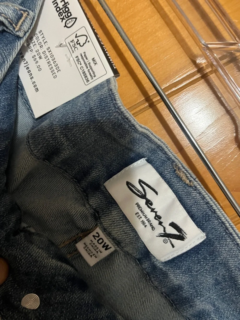 Seven7 Tummyless Ankle Straight Jeans - Picture 10 of 10